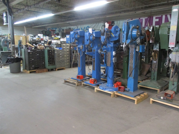 Riveting machines in the company's 25,000 sq ft facility
